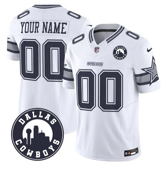Women's Dallas Cowboys Active Player Custom White 2025 F.U.S.E. 